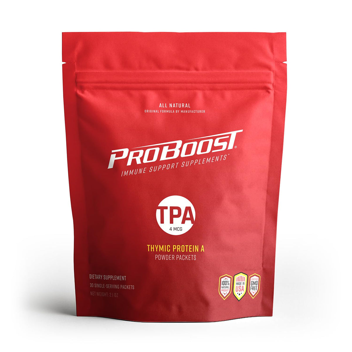 ProBoost Thymic Protein A : emballage pratique pour paquets quotidiens.