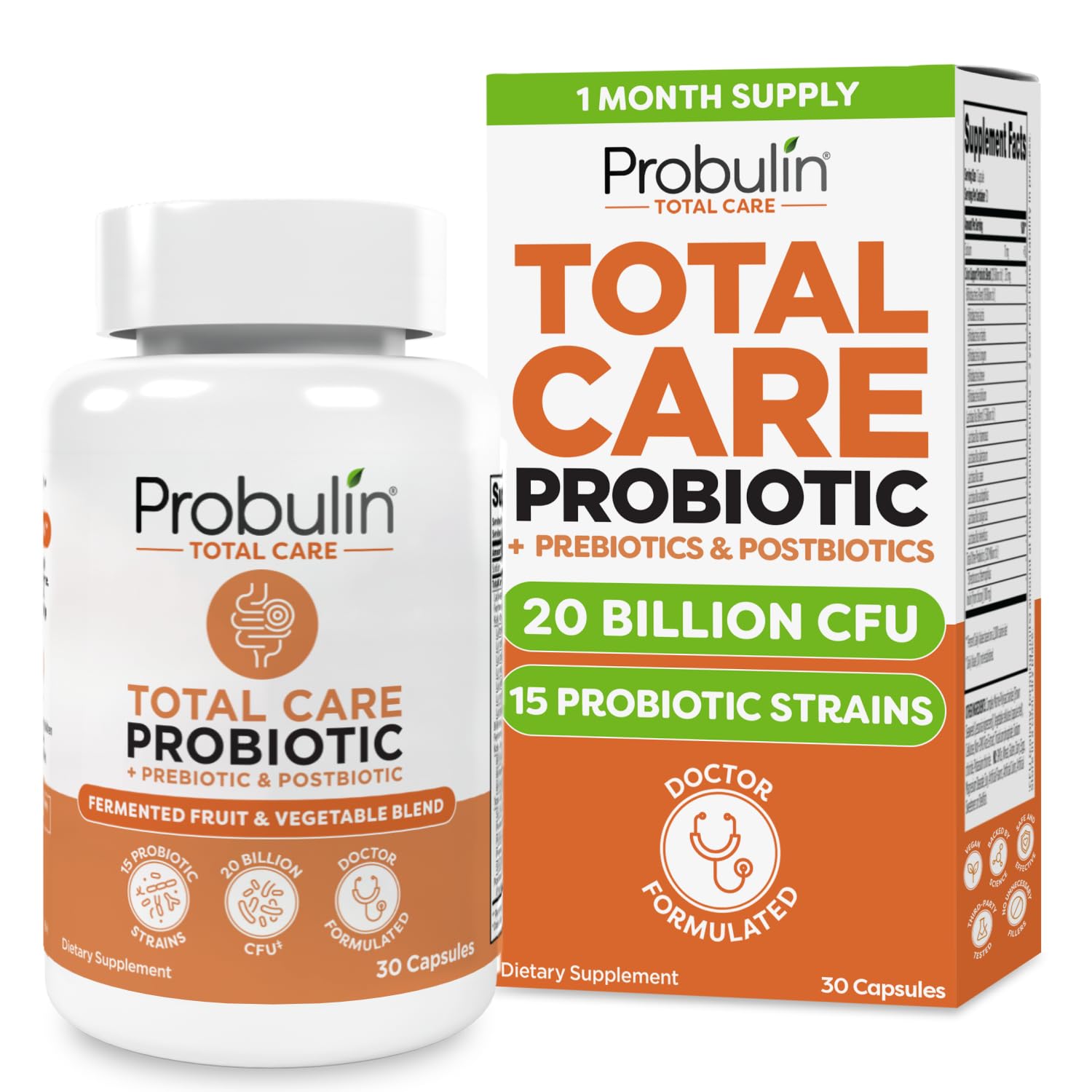 Probulin Total Care: bouteille visible, utilisation quotidienne simplifiée.