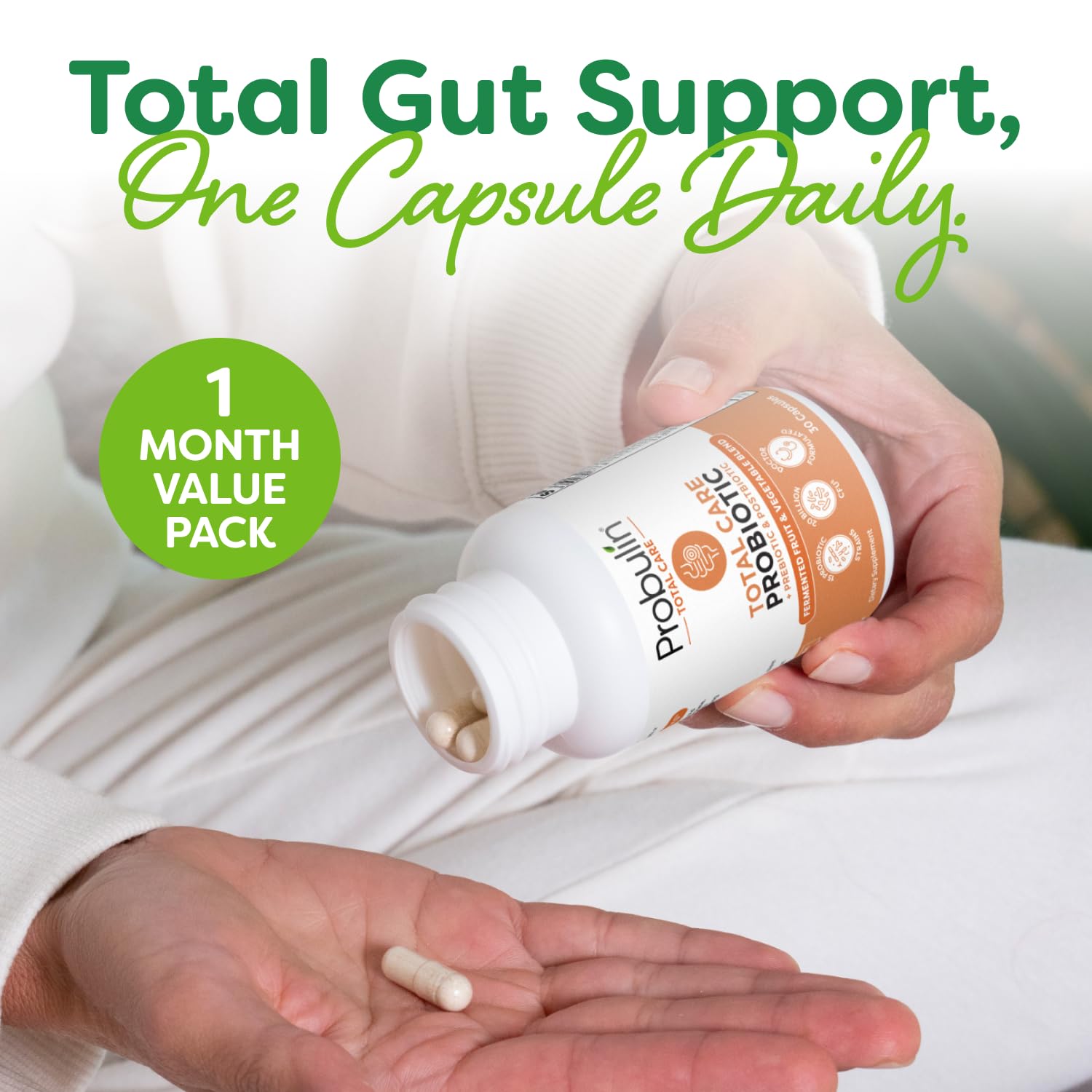 Probulin Total Care, logo vegan, choix végétal pour votre routine.