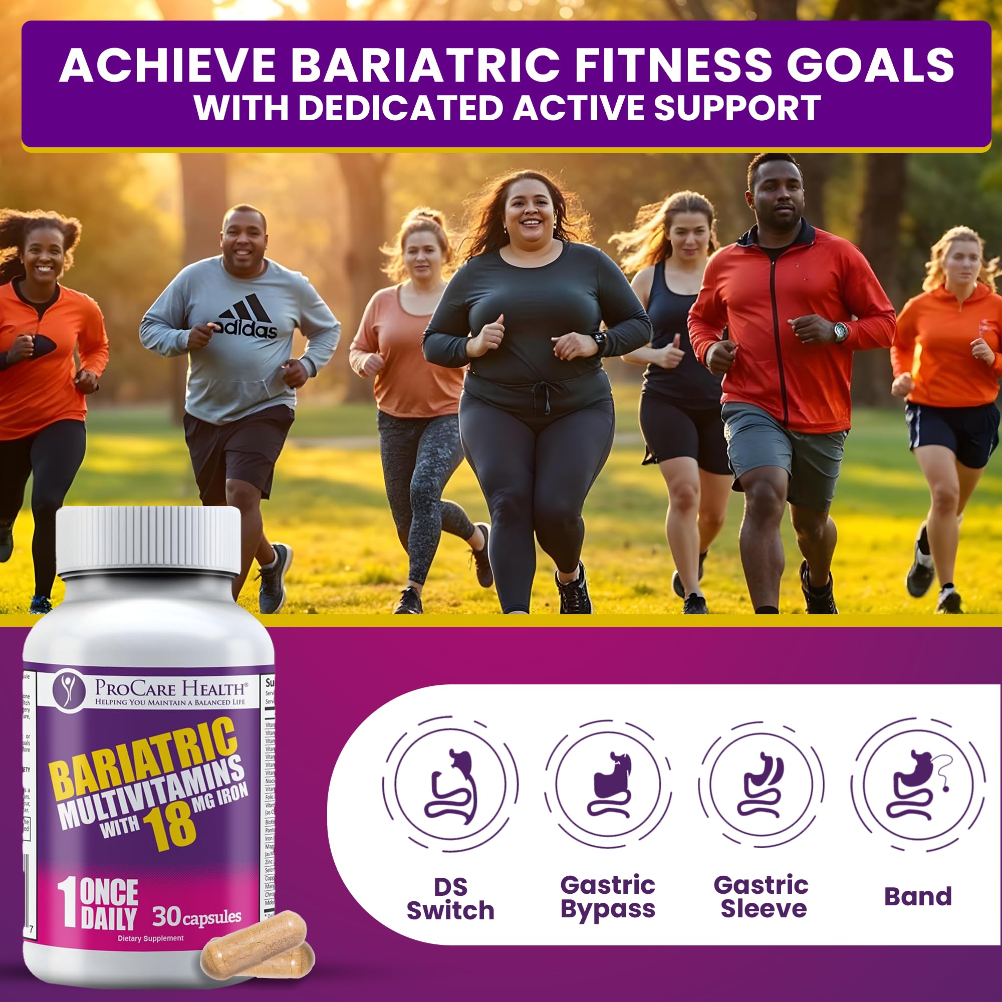 ProCare Health Bariatric Multivitamin, absorption efficace: maximise l'absorption des micronutriments.