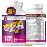 ProCare Health Bariatric Multivitamin, bouteille: soutien quotidien des nutriments après chirurgie bariatrique.