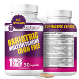 Capsules végétales ProCare Health sans fer, prêtes à être consommées après chirurgie bariatrique.