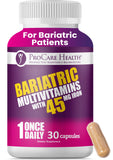 ProCare Health – bouteille multivitamine bariatrique avec capsules faciles à avaler pour post-opération