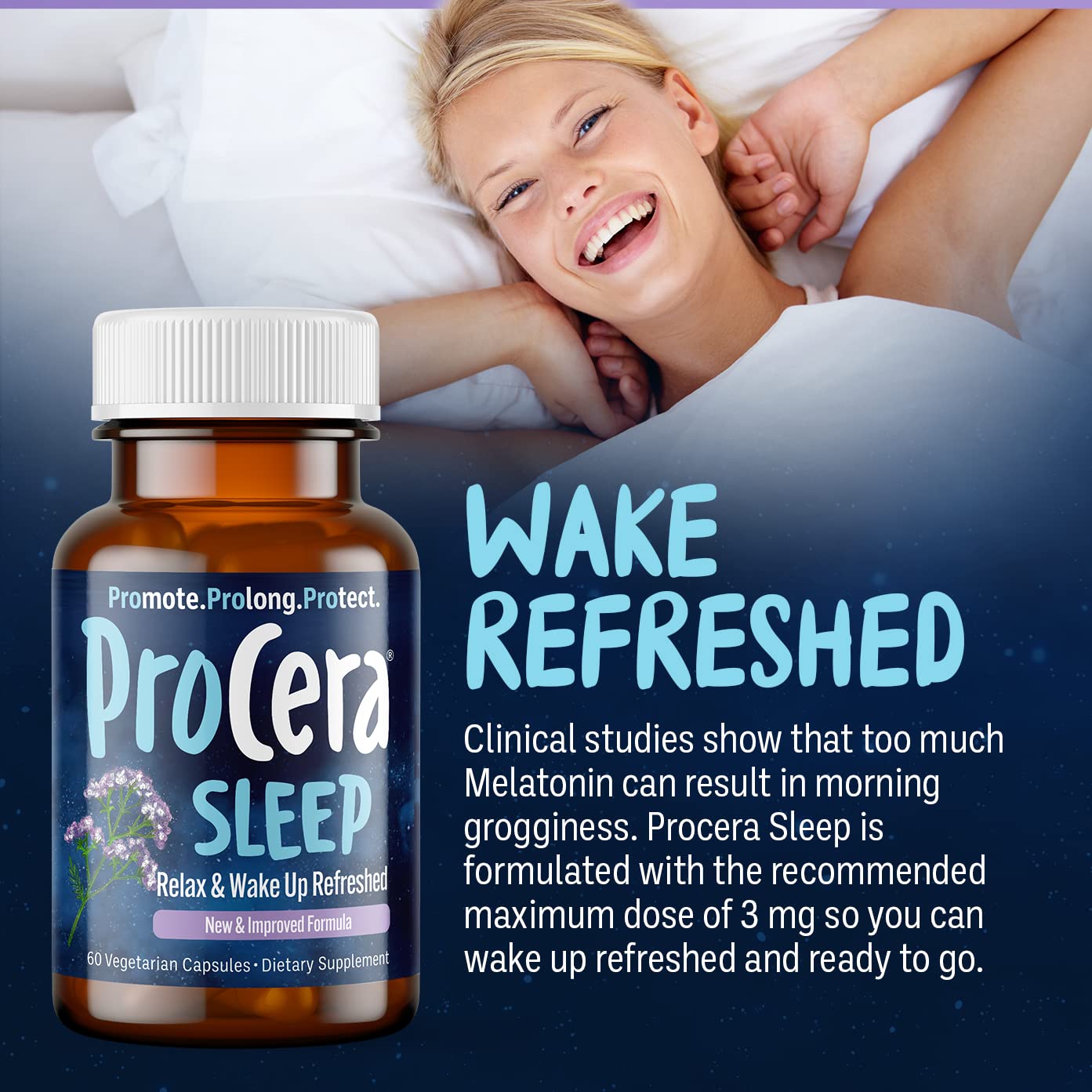 Procera Sleep – réveil frais après une nuit réparatrice et sans somnolence.
