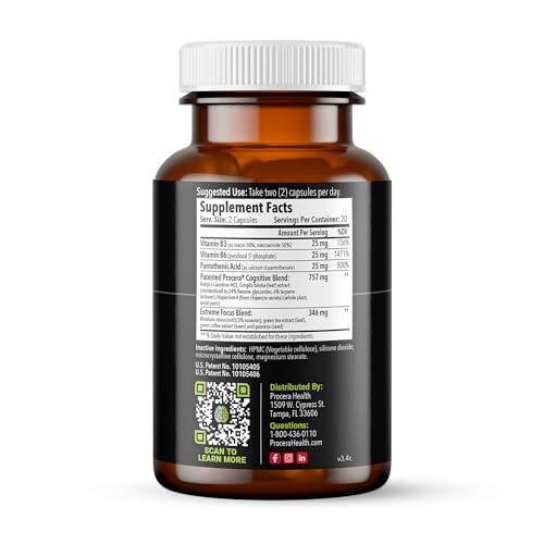 Procera XTF – emballage et boîte, achat pratique pour routines d’étude.