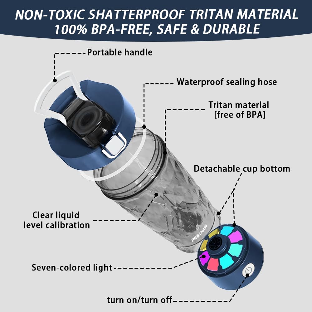 PROCHAIN shaker électrique avec compartiment poudre pour nutrition portable