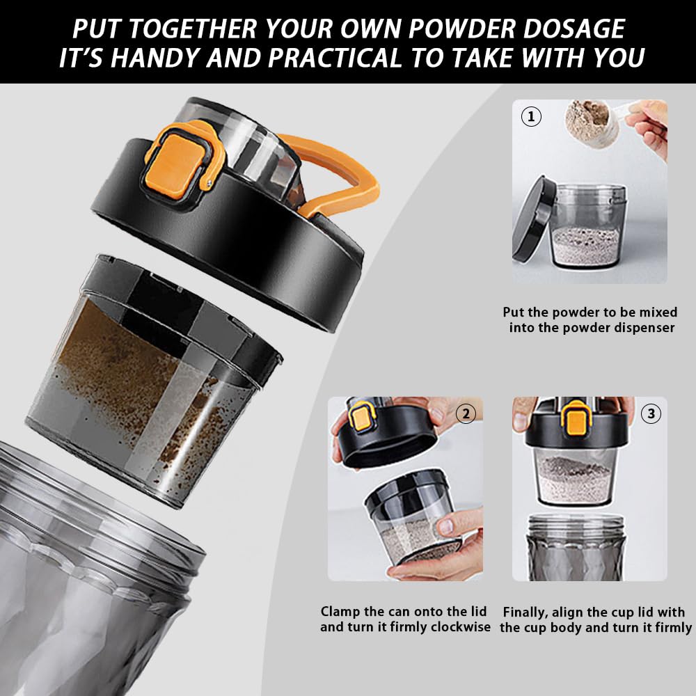 PROCHAIN Shaker avec recharge Type-C et batterie intégrée pour une utilisation nomade.