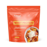 ProDough isolat lactosérum gourmet pêche dessert, shake rapide et savoureux.