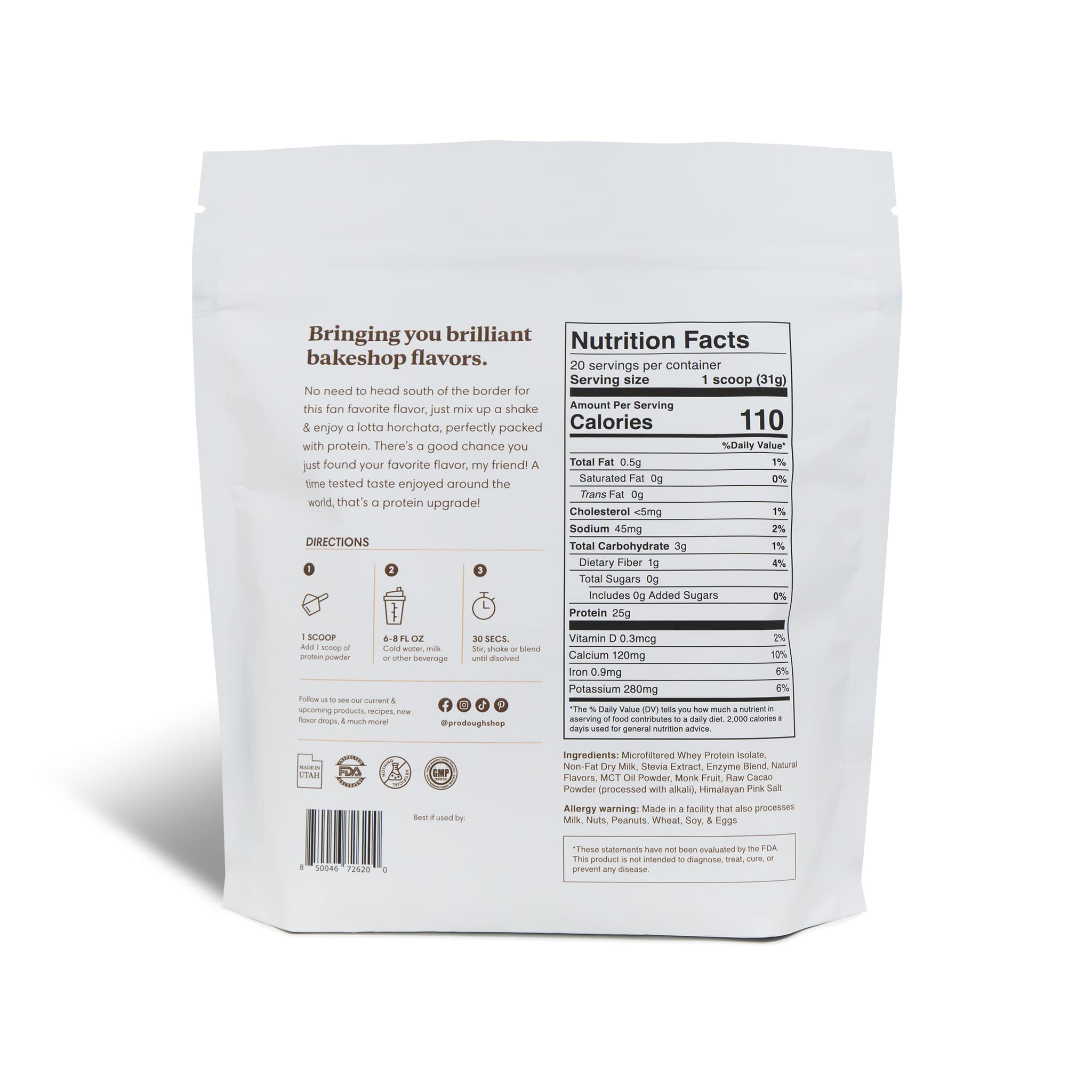 ProDough Horchata verre-melange: mélange rapide et agréable en shakes.