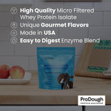 ProDough Whey Isolate-enzyme-digestion, mélange enzymatique facilitant l'assimilation.
