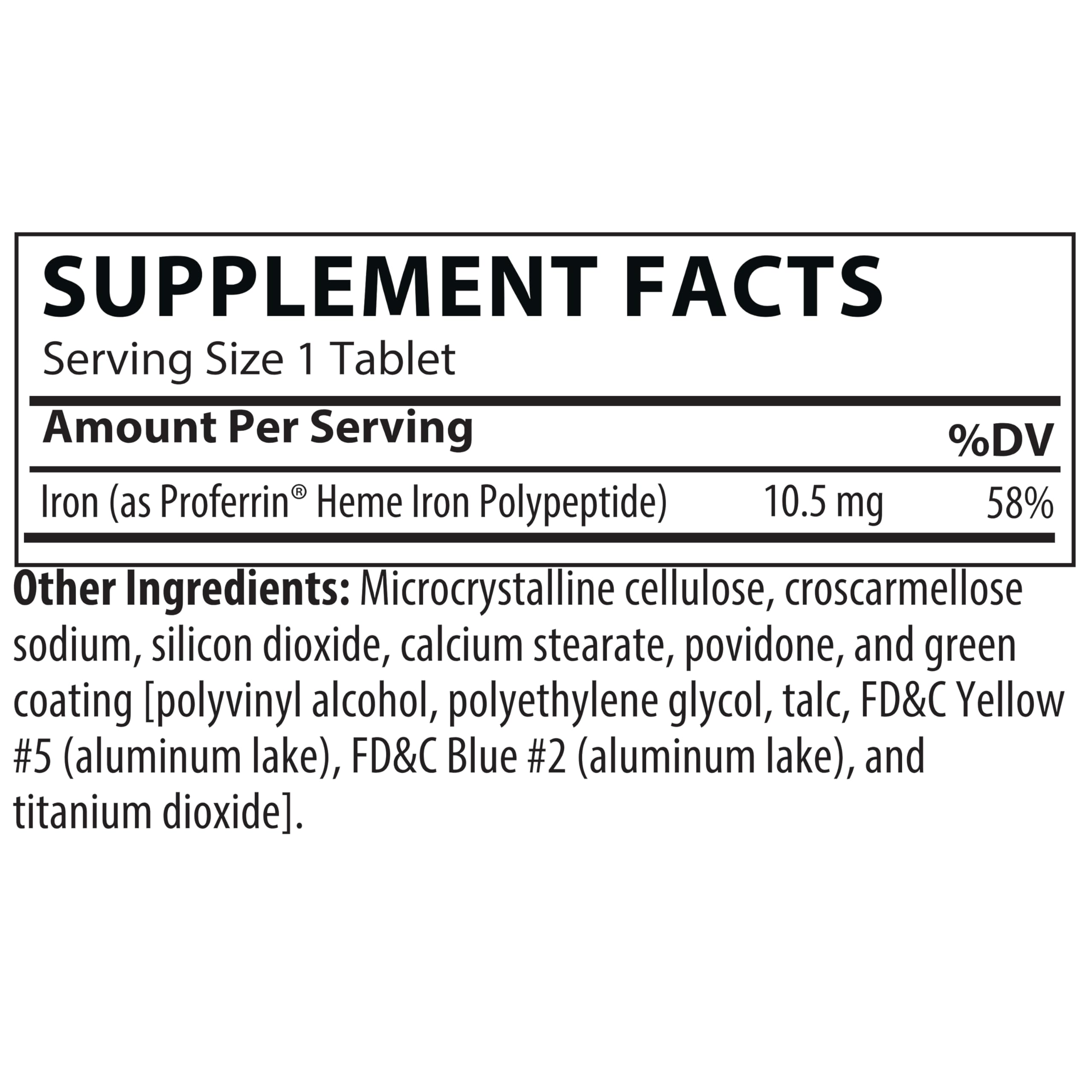 Proferrin ES – blister de tablettes, dosage clair pour le quotidien.