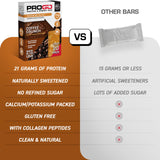 Barre ProGo Coffee Crunch, saveur café avec croquant plaisant.