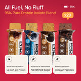 Barre ProGo Salted Caramel Crunch avec miel et cacahuète naturels.
