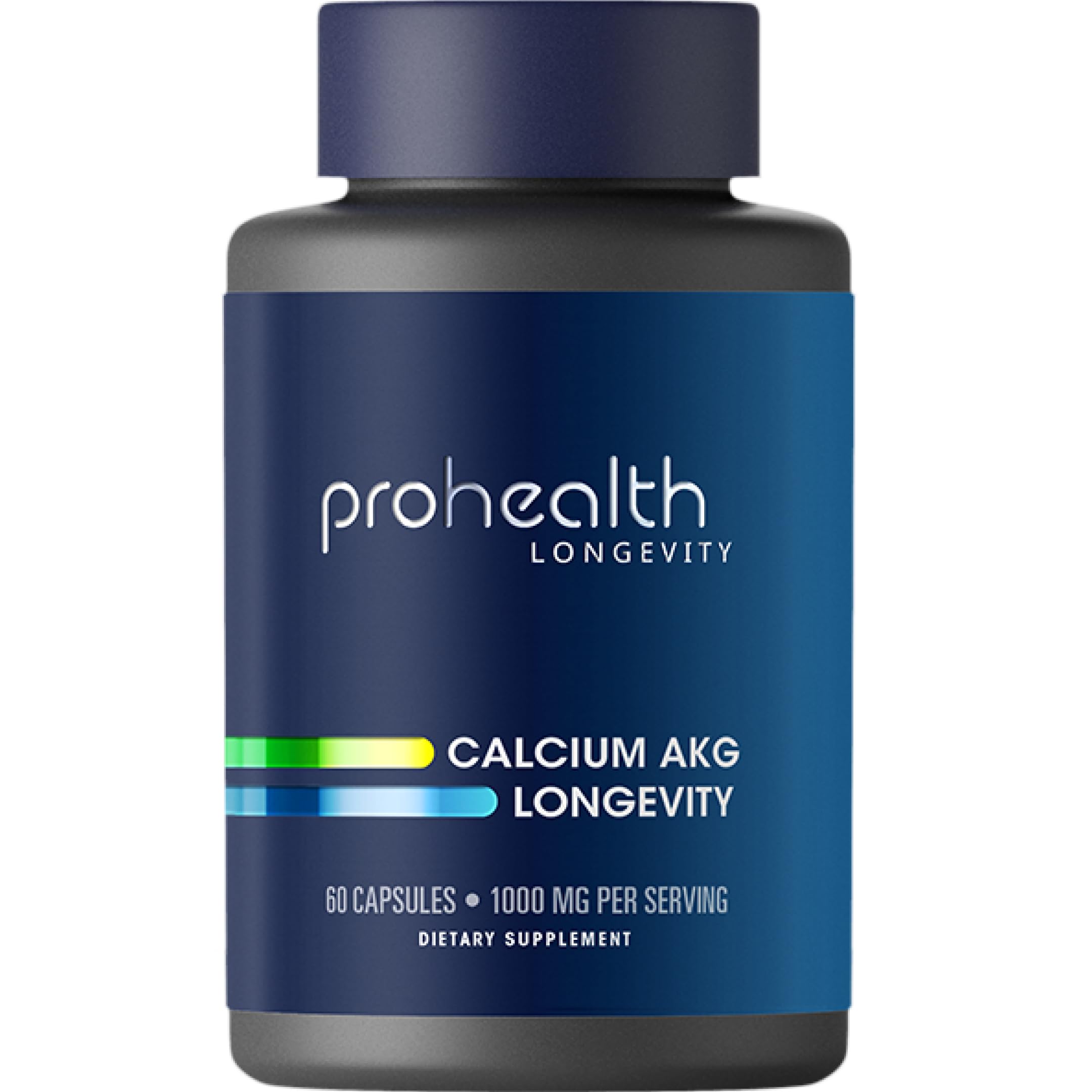 ProHealth CaAKG boîte 60 capsules, présentation claire pour un apport énergétique quotidien.