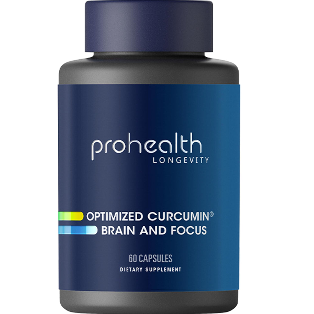 ProHealth Curcumine – bouteille visible, axée sur le cerveau et la concentration