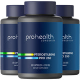 ProHealth Pterostilbene, absorption 4x supérieure, protection antioxydante améliorée.