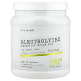 Projet #1 Poudre électrolytique Citron Vert — bouteille verseuse pour hydratation sportive.