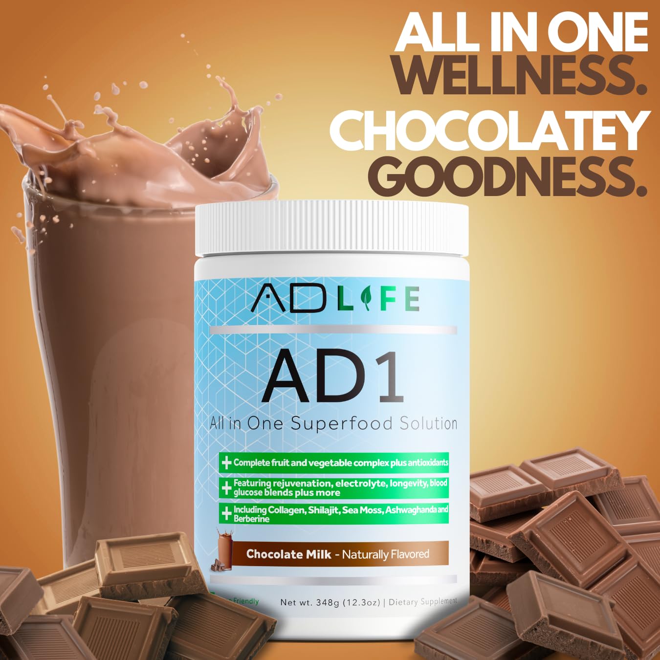 Project AD AD1 : arôme chocolat, texture agréable pour une expérience quotidienne.