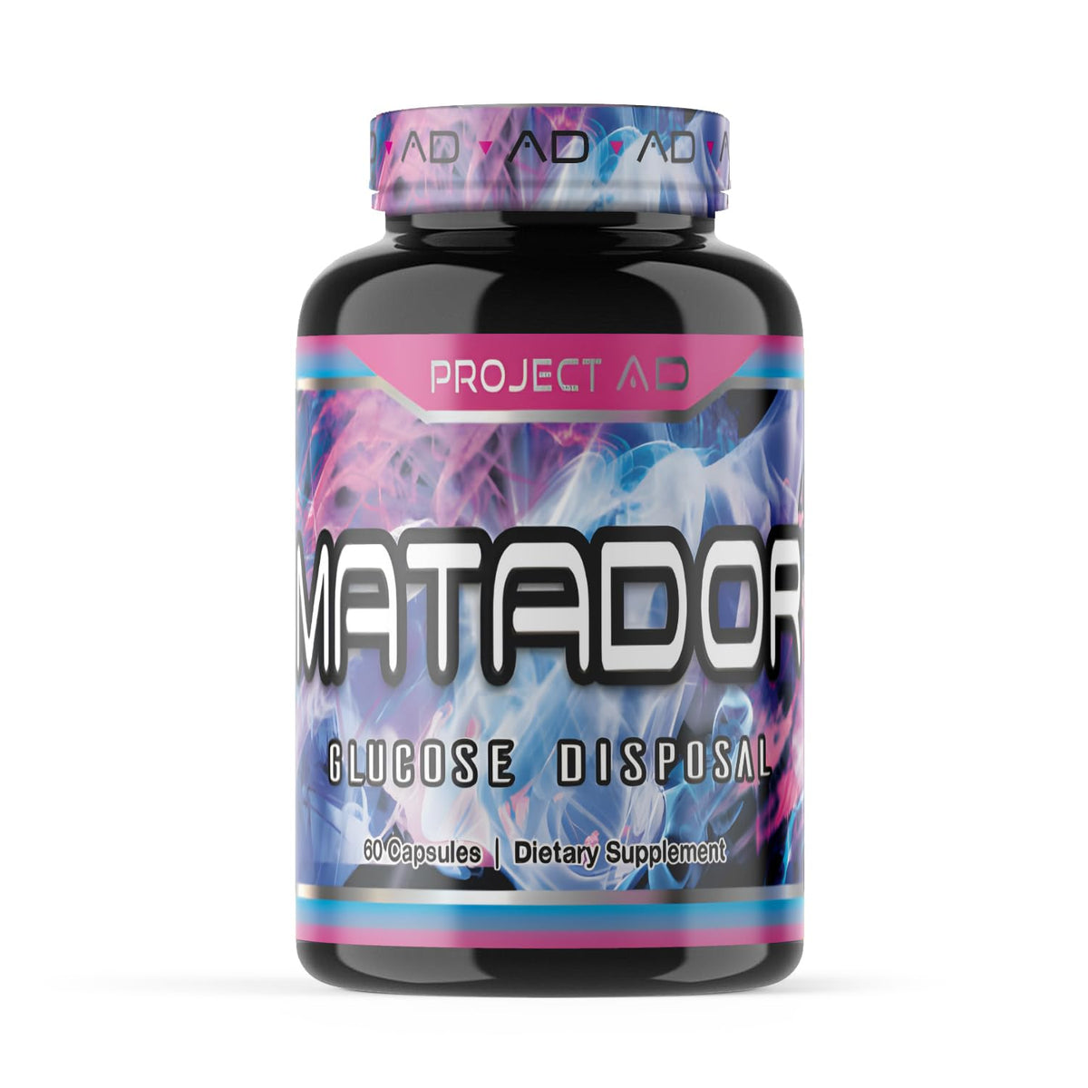 Matador PROJECT AD: bouteille avant, design clair et attrayant.