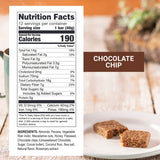 Texture riche et croquante des barres Prolon Chocolat Chip.