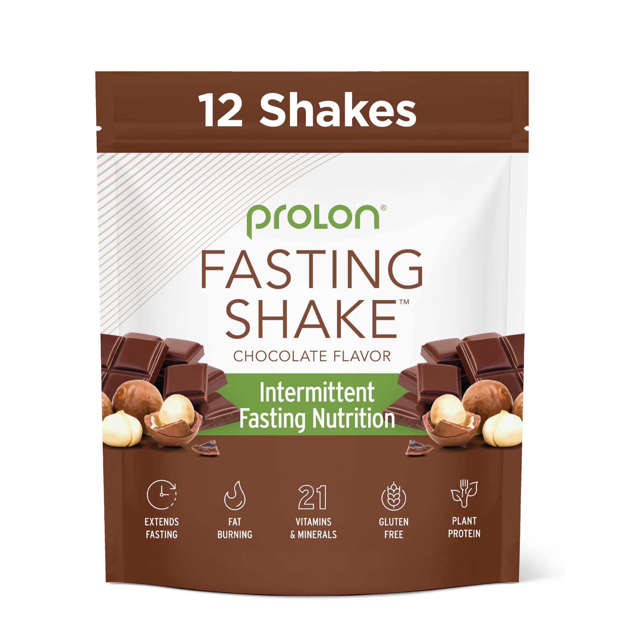 Prolon Shake chocolat dans un verre, démarrage matinal énergisant.