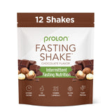 Prolon Shake chocolat dans un verre, démarrage matinal énergisant.