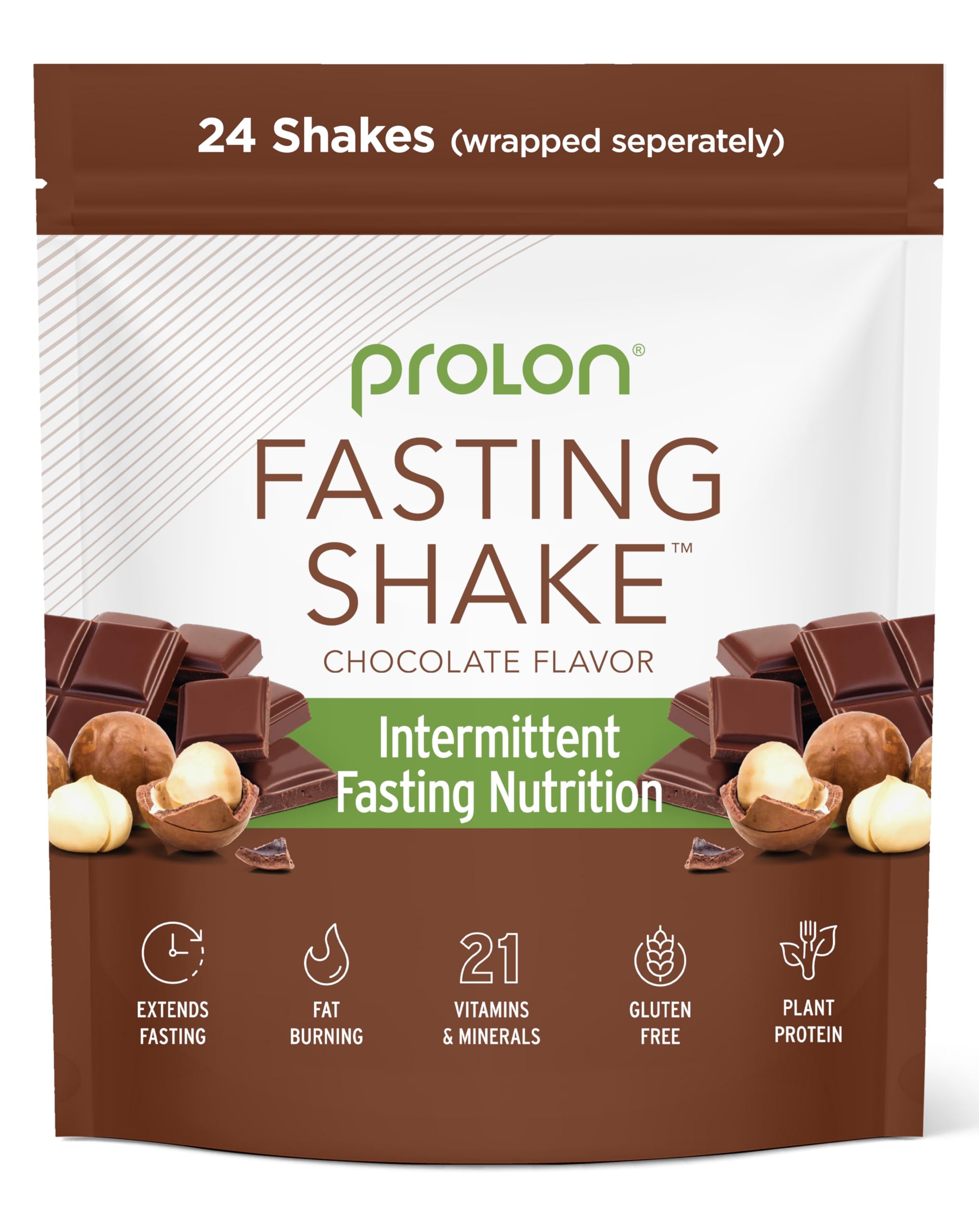 Prolon mélange chocolat verser dans un verre pour démarrer la journée rapidement.