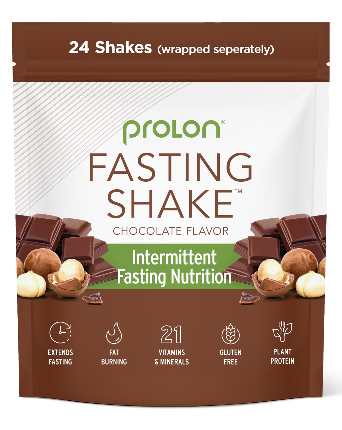 Prolon mélange chocolat verser dans un verre pour démarrer la journée rapidement.