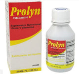 Prolyn sirop-bouteille : soutien potentiel de l'appétit pour adultes.
