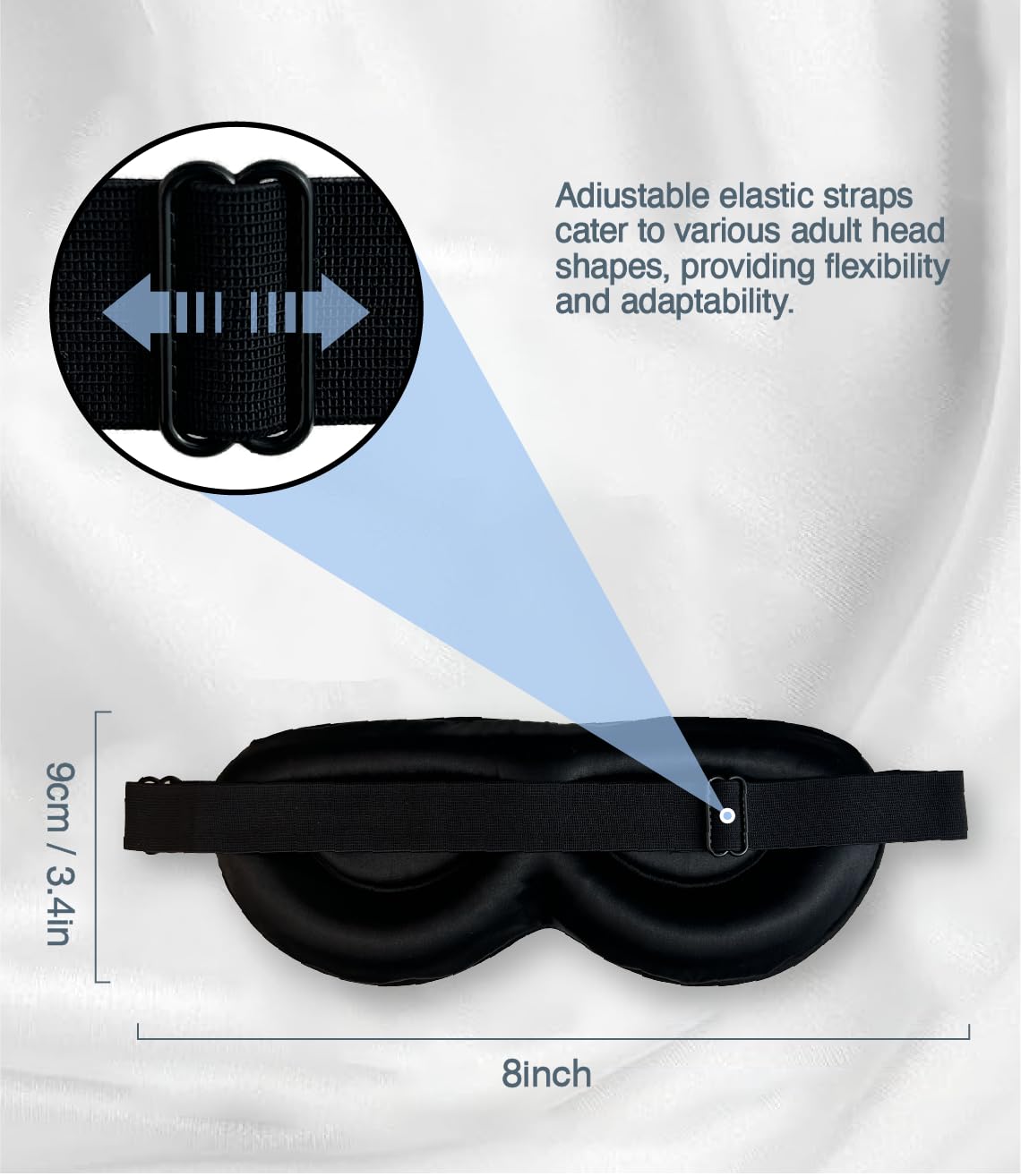 Masque PROMEED sangle réglable, ajustement personnalisé pour voyager.