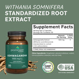 Prominent Nutrition Ashwagandha — capsules faciles à avaler pour une posologie pratique.