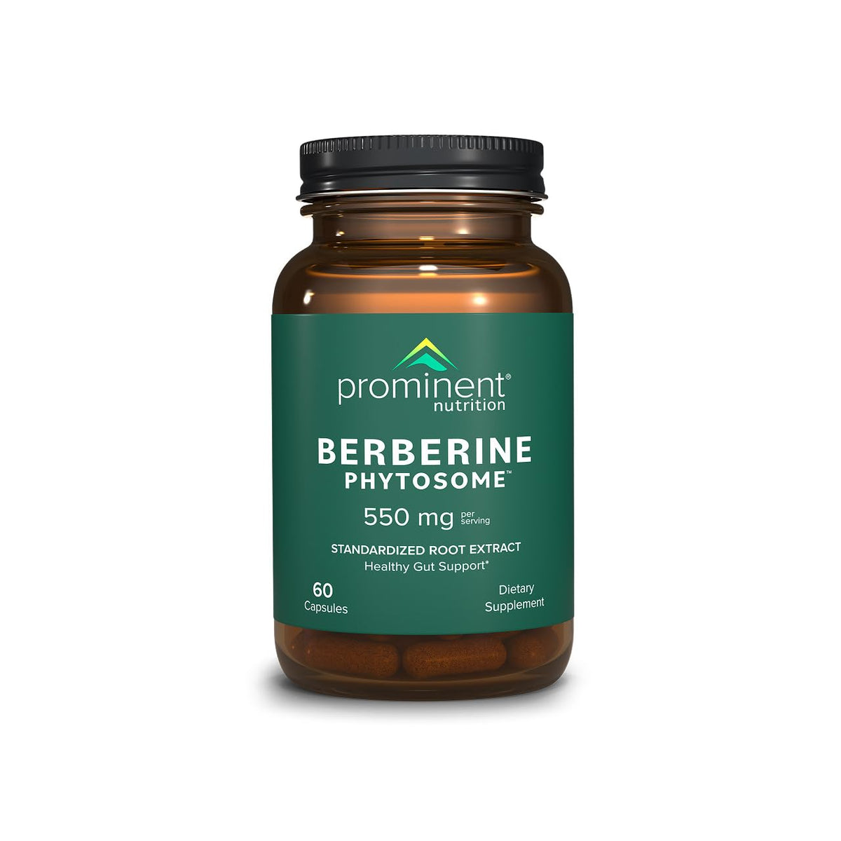 Prominent Nutrition Berberine Phytosome – vue bouteille et absorption potentielle améliorée