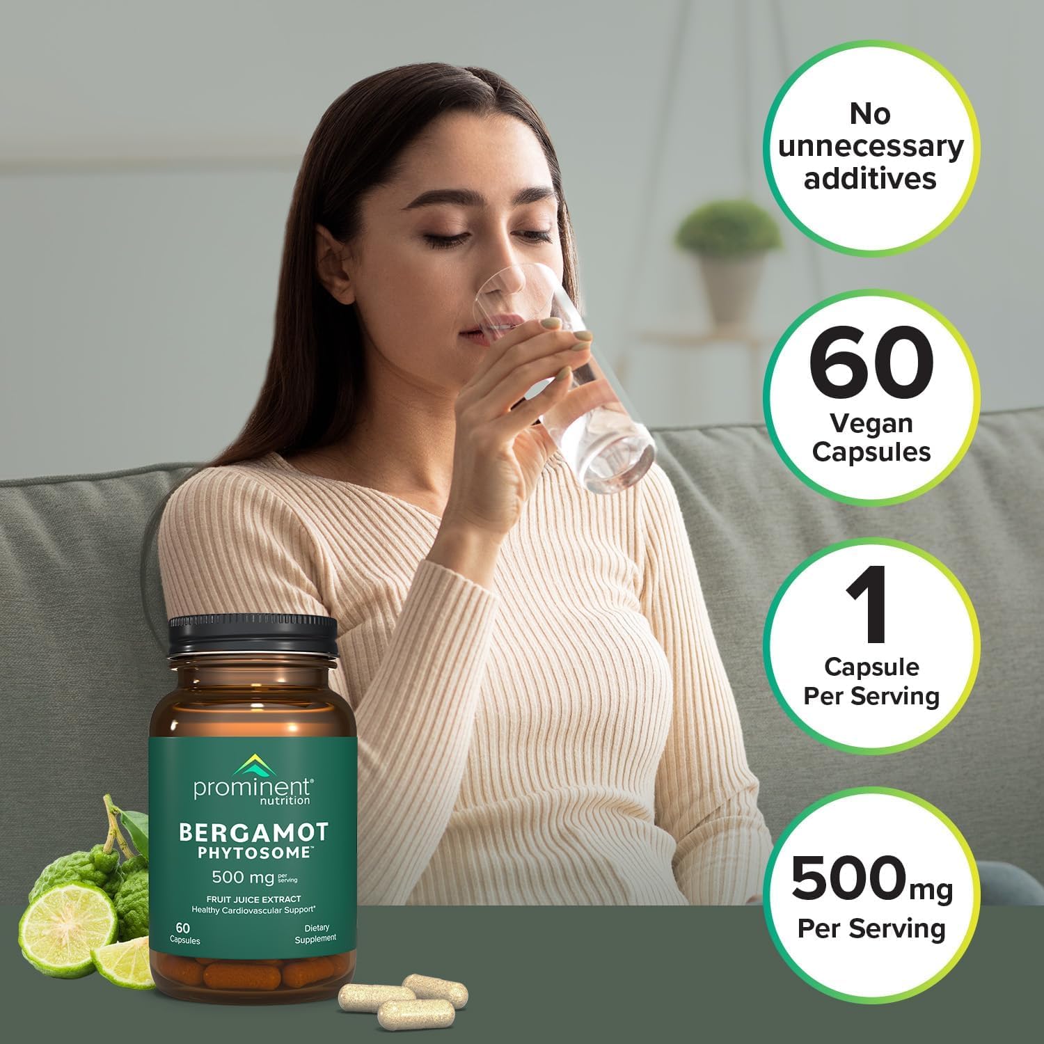 Prominent Nutrition Bergamot Phytosome – certificat de pureté et contrôle qualité, sécurité d'emploi