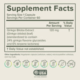 Prominent Nutrition Ginkgo Biloba, bouteille prête à l'utilisation dans votre quotidien.