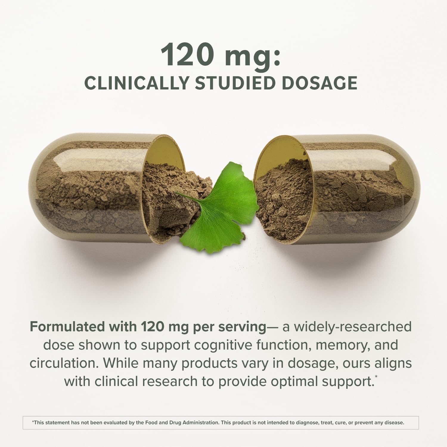 Emballage Prominent Nutrition Ginkgo Biloba élégant et informatif pour la présentation en magasin.