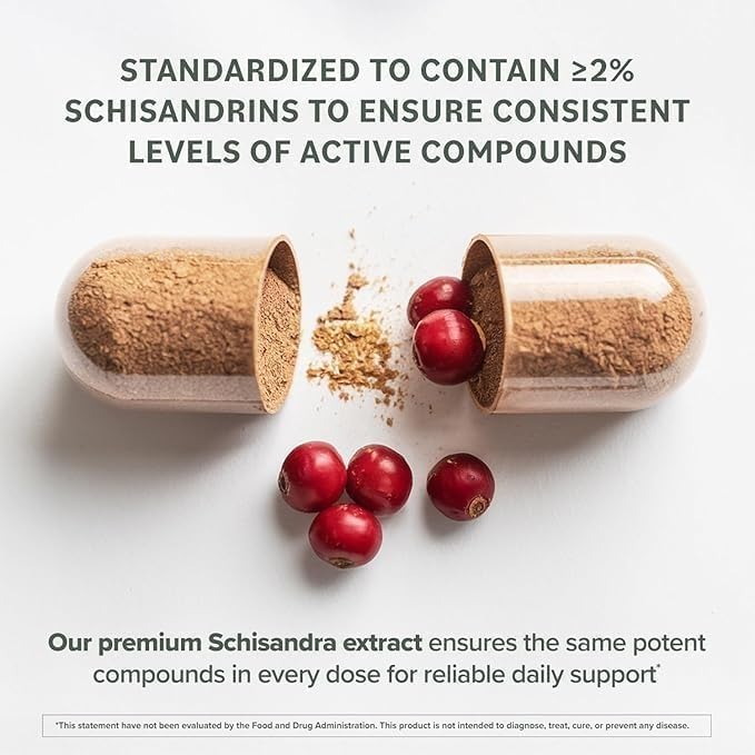 Étiquette Prominent Nutrition Schisandra: informations produit et traçabilité.