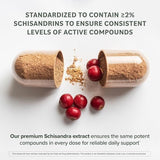 Étiquette Prominent Nutrition Schisandra: informations produit et traçabilité.