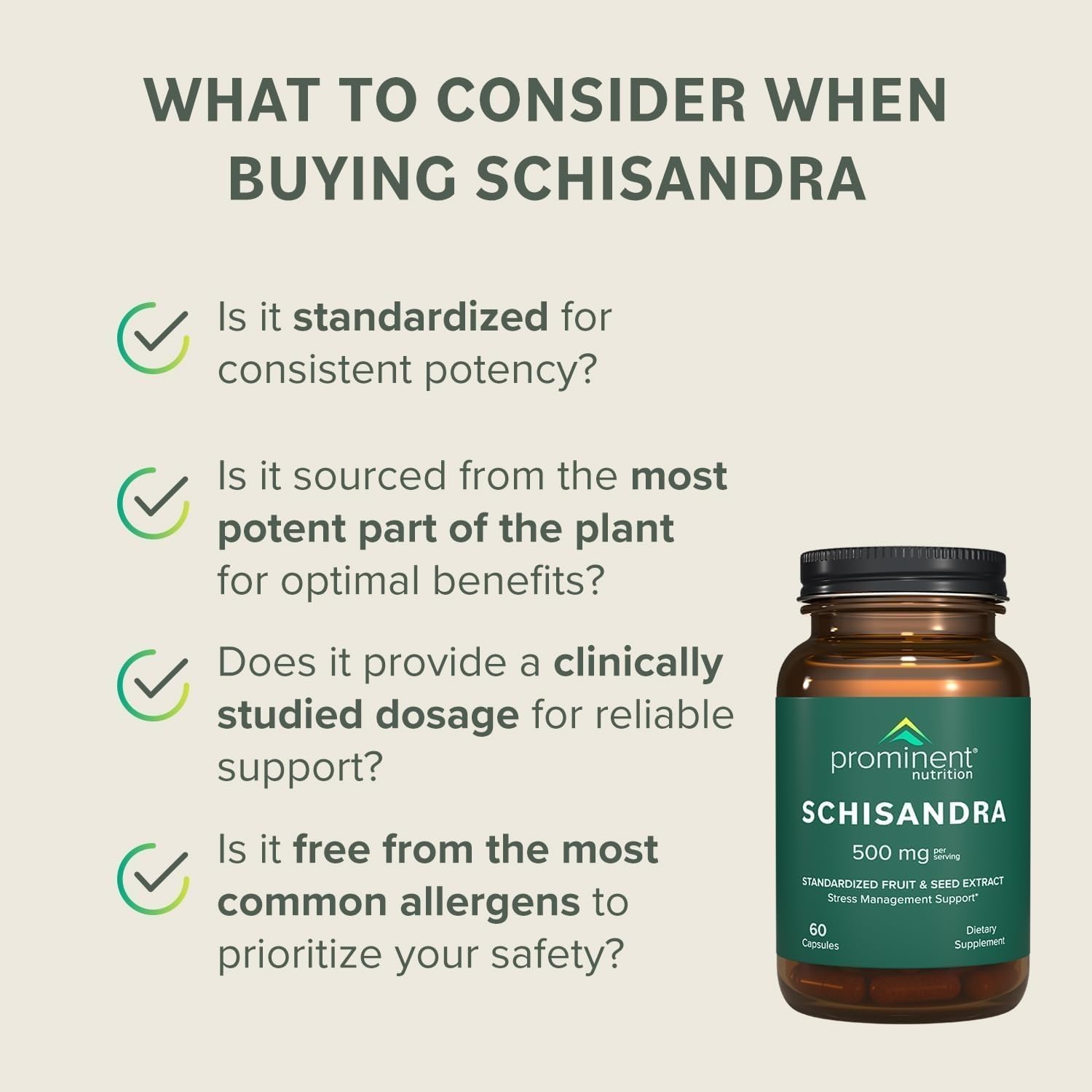 Schisandra Prominent Nutrition Sans colorants: produit naturel et sûr.