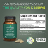 Prominent Nutrition Shatavari: capsules visibles favorisant l'équilibre hormonal tout au long du cycle.