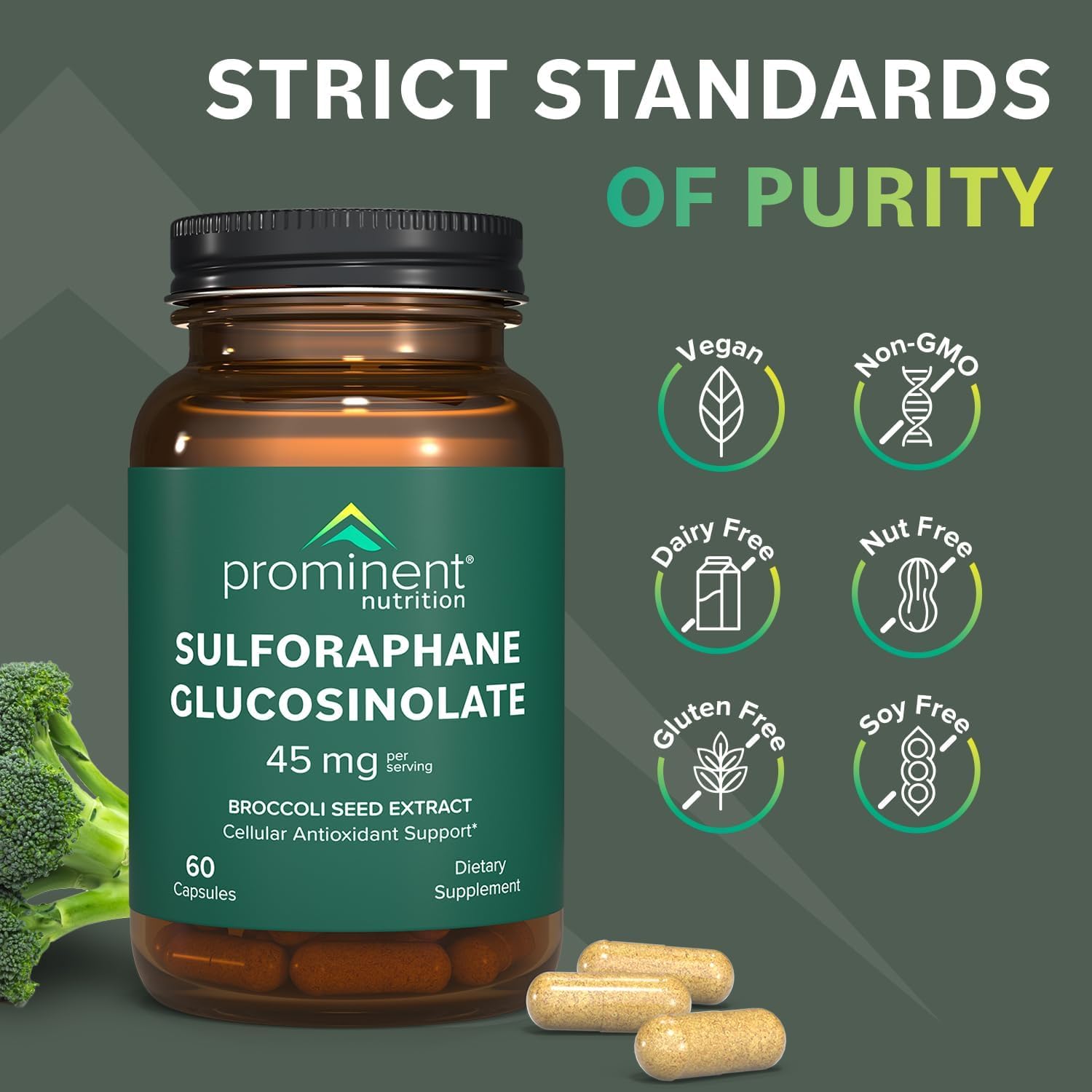 Prominent Nutrition sulforaphane gélules boîte ouverte, rangement pratique et rapide.