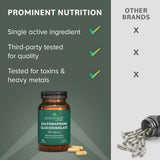 Prominent Nutrition sulforaphane gélules pose sur table, dissolution rapide en bouche.