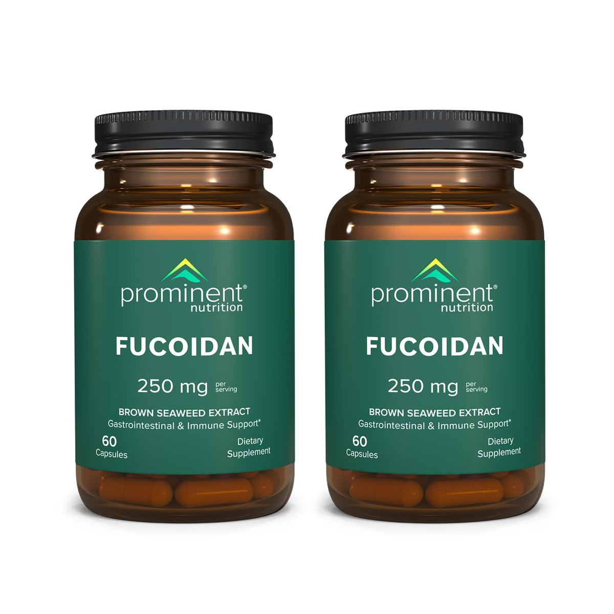 Prominent Nutrition Fucoidan : ensemble de deux boîtes pour le soutien digestif potentiel.