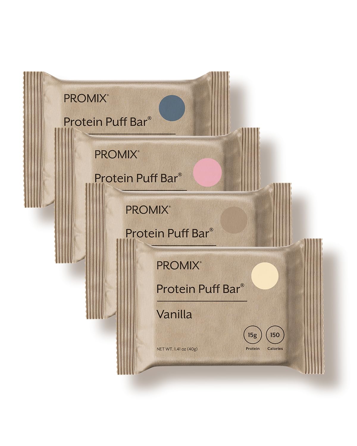ProMix Nutrition barres soufflées protéine Vanille: collation protéinée et faible en calories