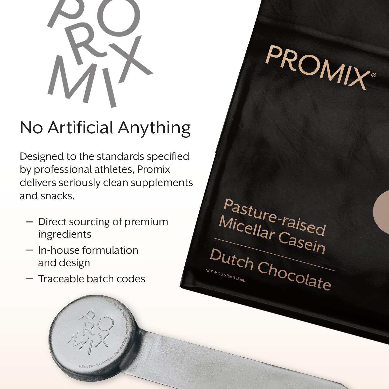 ProMix Nutrition Caseine Protéine: ingrédients simples et transparents