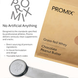 Dosettes de mesure Promix Nutrition faciles à utiliser.