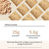 Ingrédients whey Promix Nutrition cacahuète cacao, riches en antioxydants naturels.
