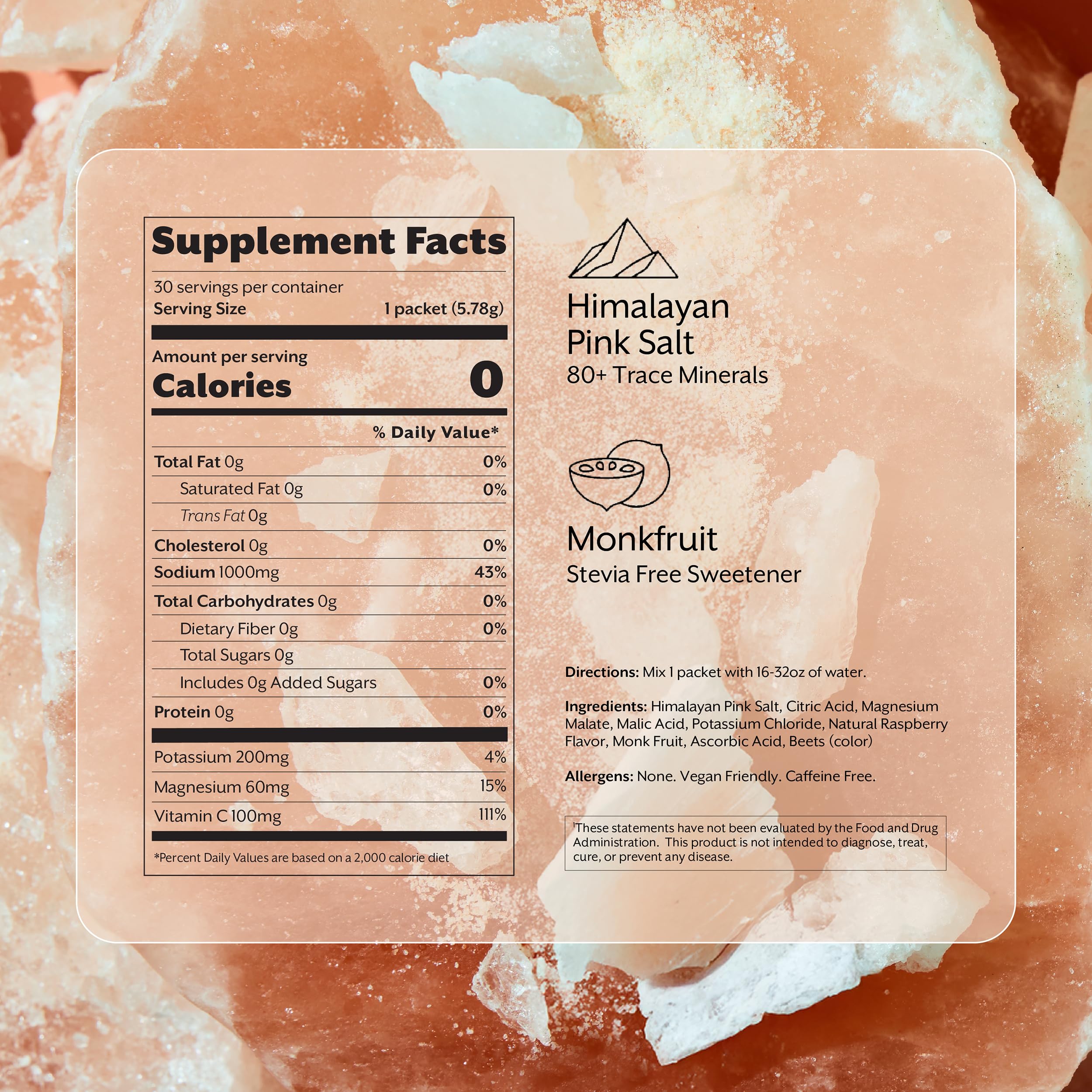 ProMix Nutrition poudre électrolytes framboise se mélange facilement dans l'eau