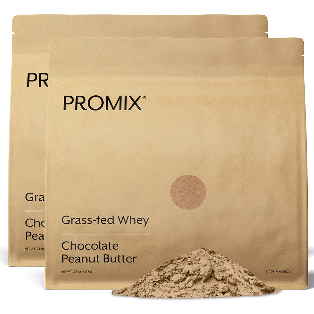 Promix Nutrition poudre whey chocolat beurre de cacahuète dans l'emballage, idéale récupération après entraînement.