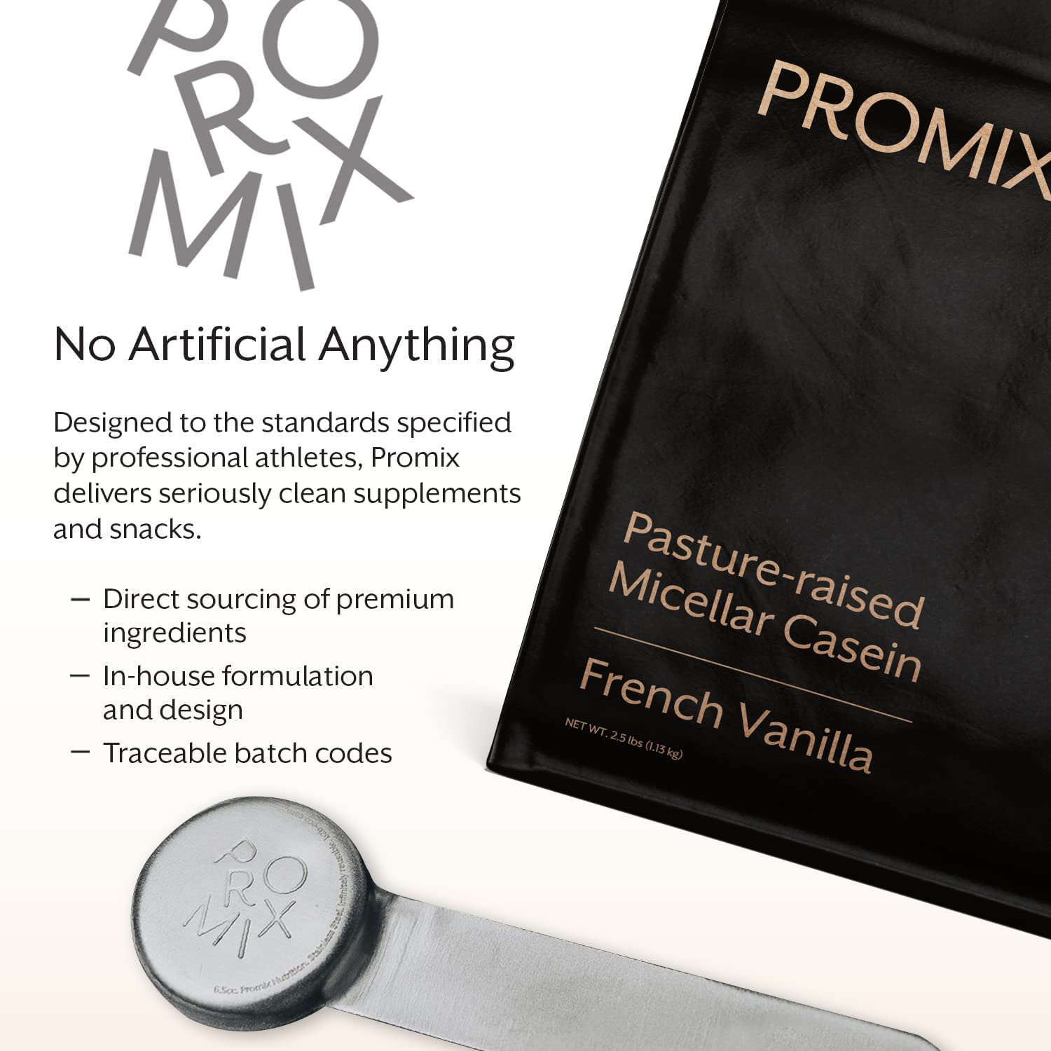 ProMix Casein Vanille — texture lisse et absorption facilitée.