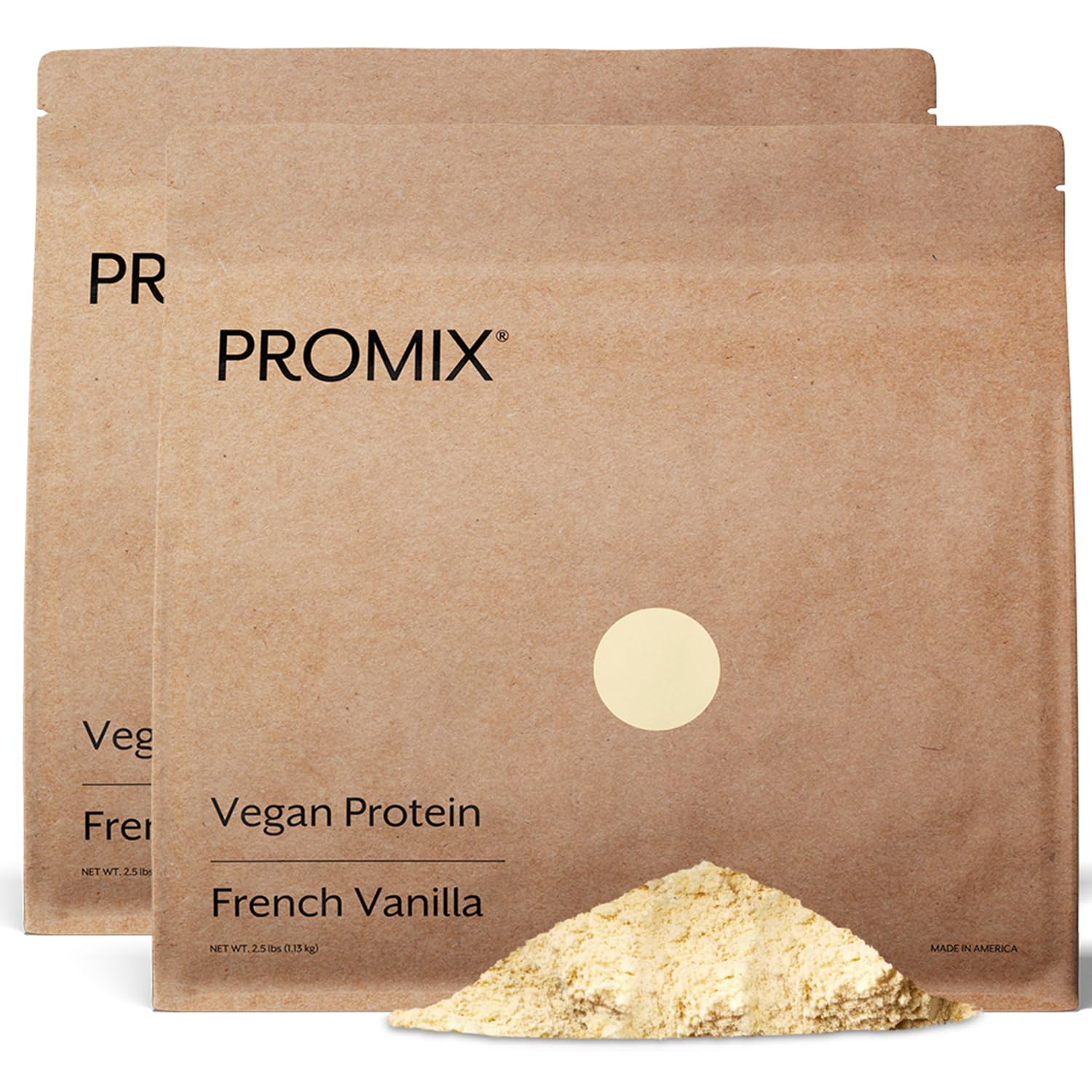 ProMix Nutrition protéine végétale vanille dans un pot, goût agréable et digestibilité améliorée